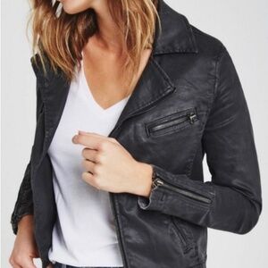 AG Waxed moto jacket (cotton combo/not leather)